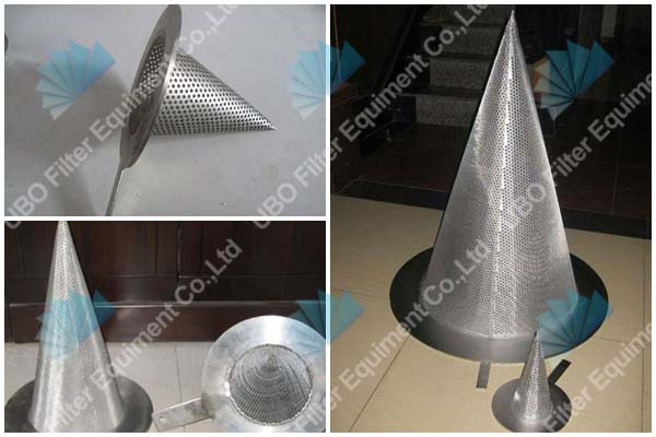 Stainless steel sintered mesh Cone filter