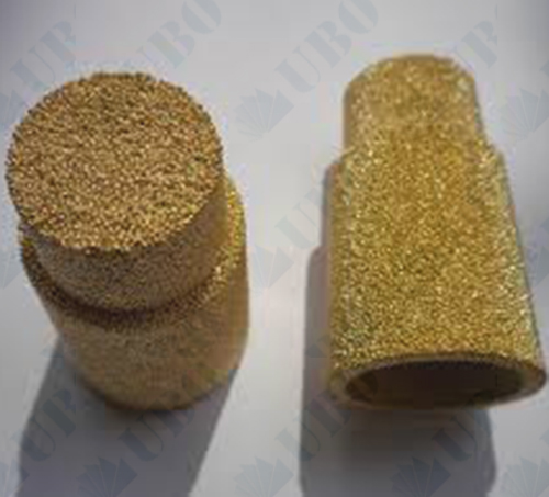 Bronze powder sintered filter cap