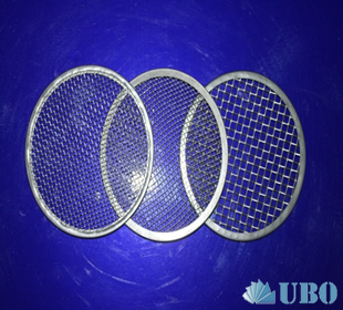 Woven wire mesh filter disc