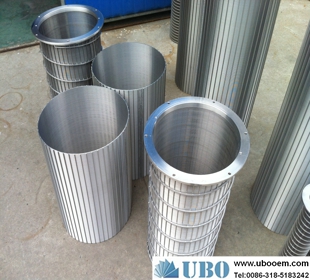 wedge wire screen for food beverage processing