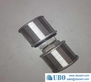 SS316L wedge wire screen nozzle for water cleaning
