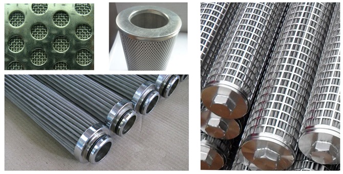 stainless steel mesh Cylindrical filter element
