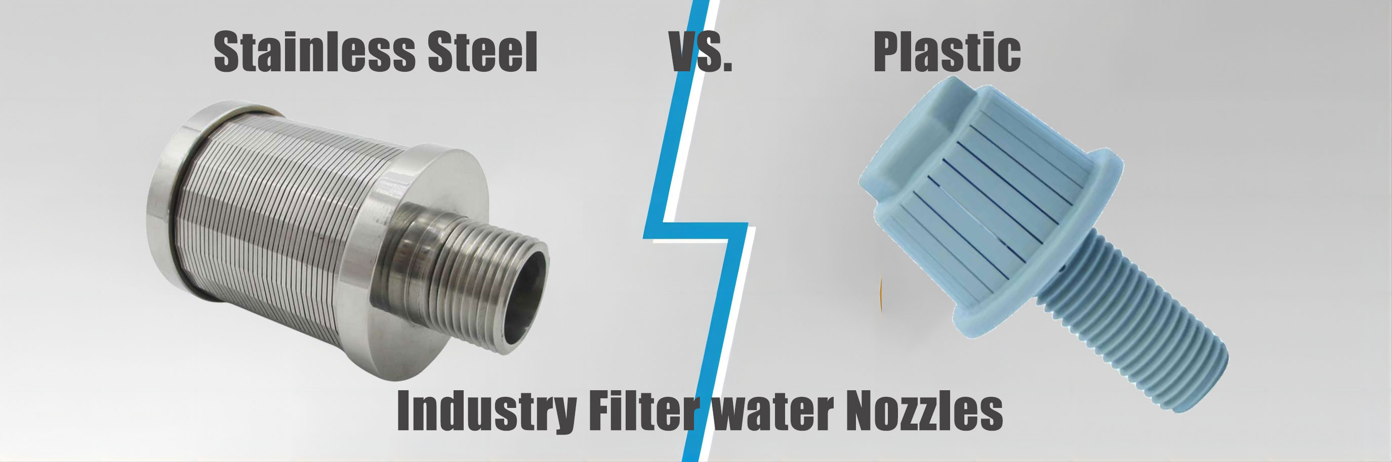 Water Filter Nozzle Stainless Steel vs. Plastic
